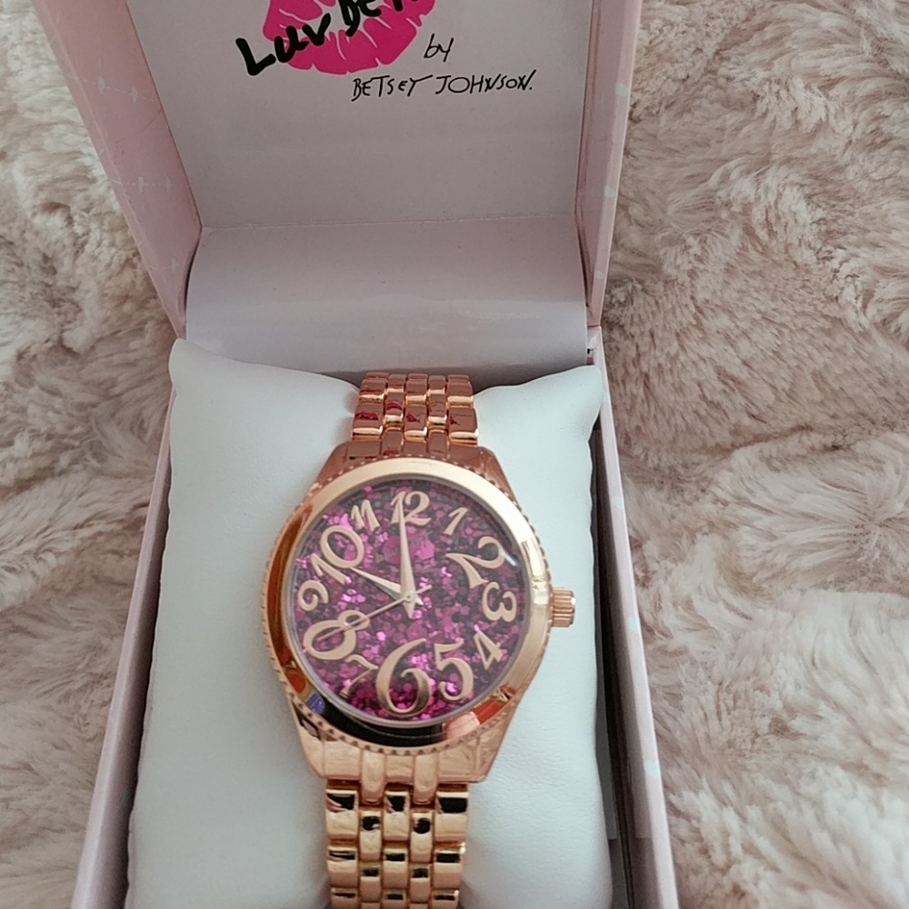 Betsey Johnson bling watch